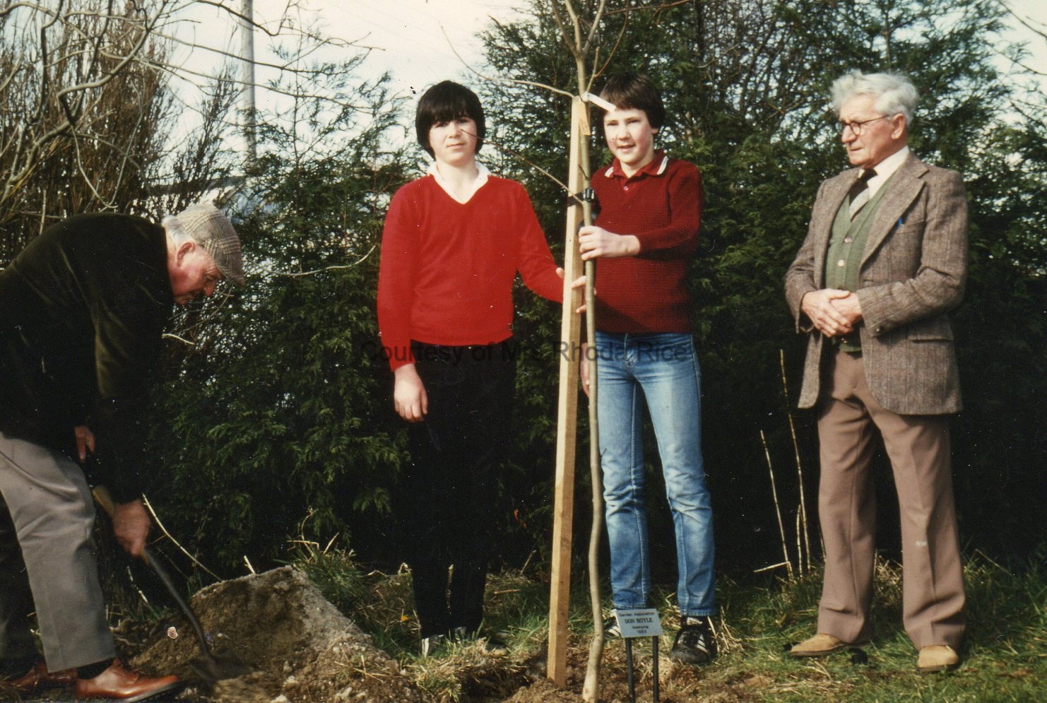 Tree Planting in the Park - Circa 1984 Roy Inch- Kevin Tonkin - Andrew Rice - Ashley Waters