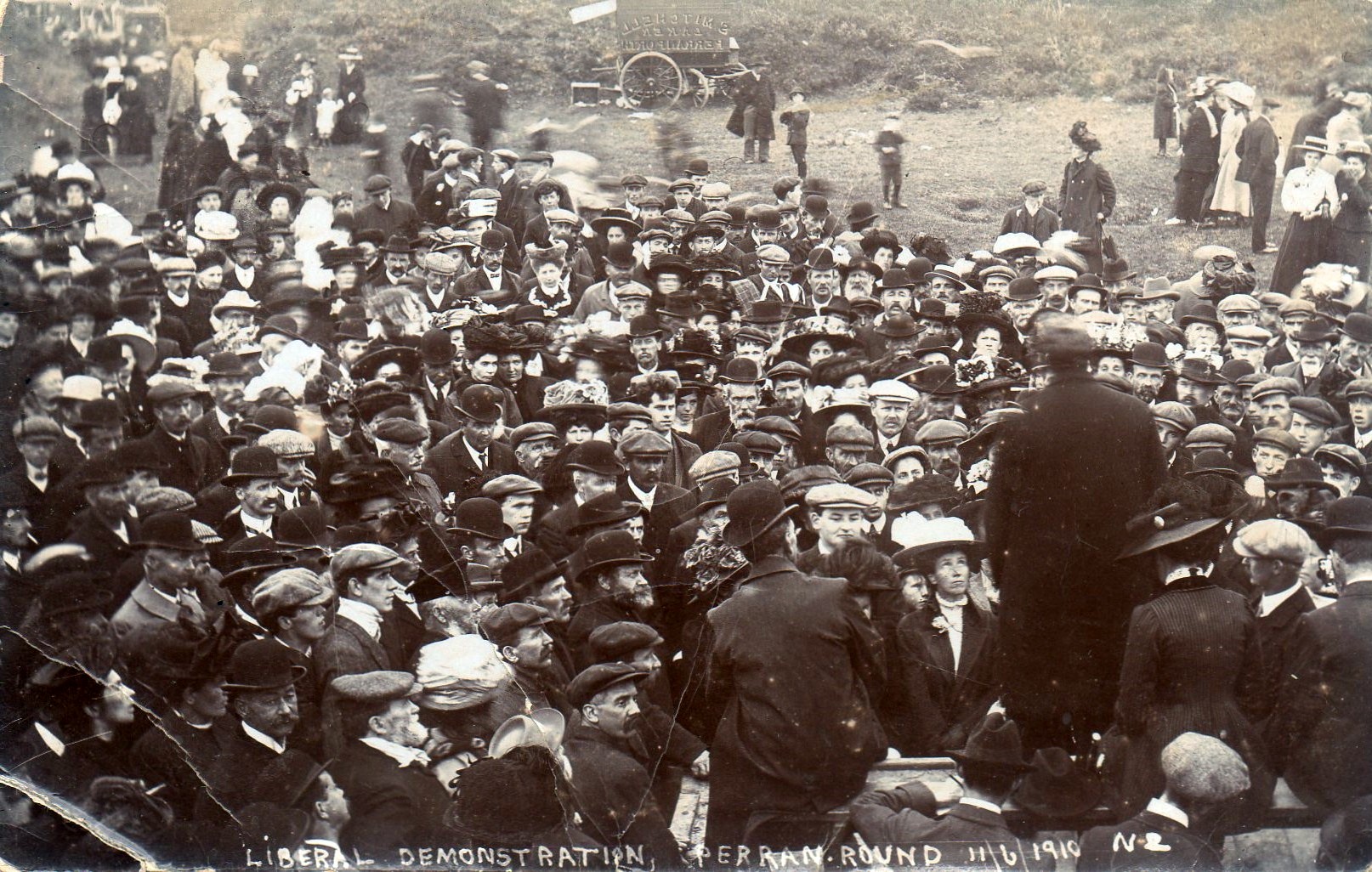 Liberal Demonstration at Perran Round 11 Jun 1910