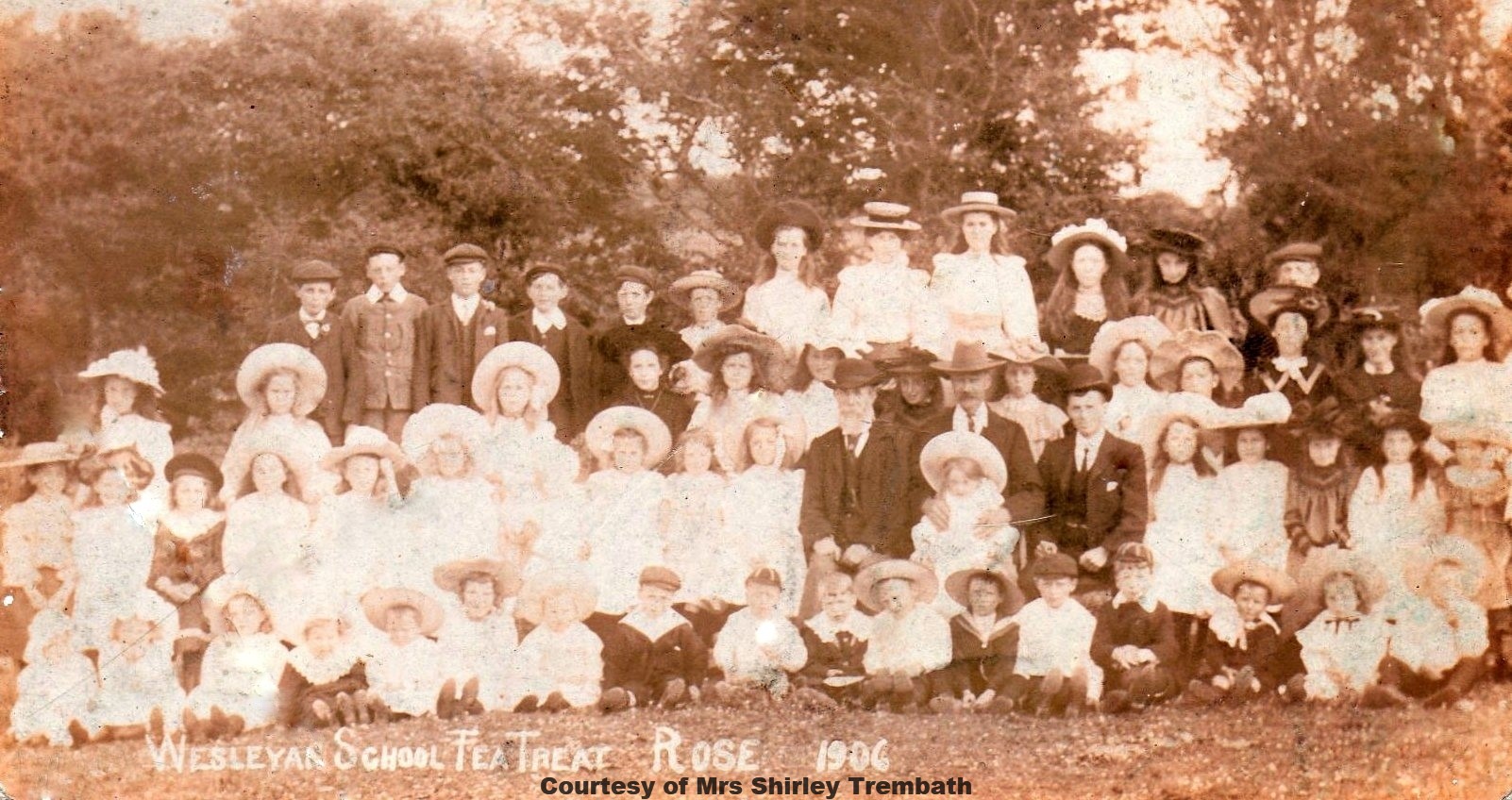Wesleyan Sunday School Tea Treat Rose - 1906