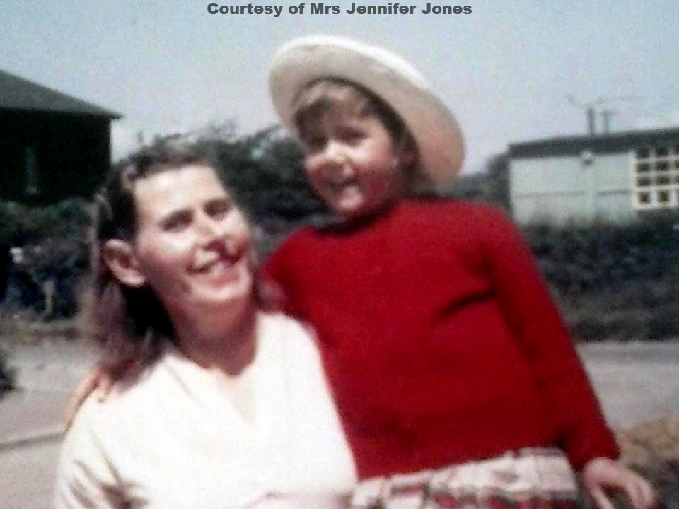 Mrs Ivey Crook with daughter Jennifer - Circa 1963
