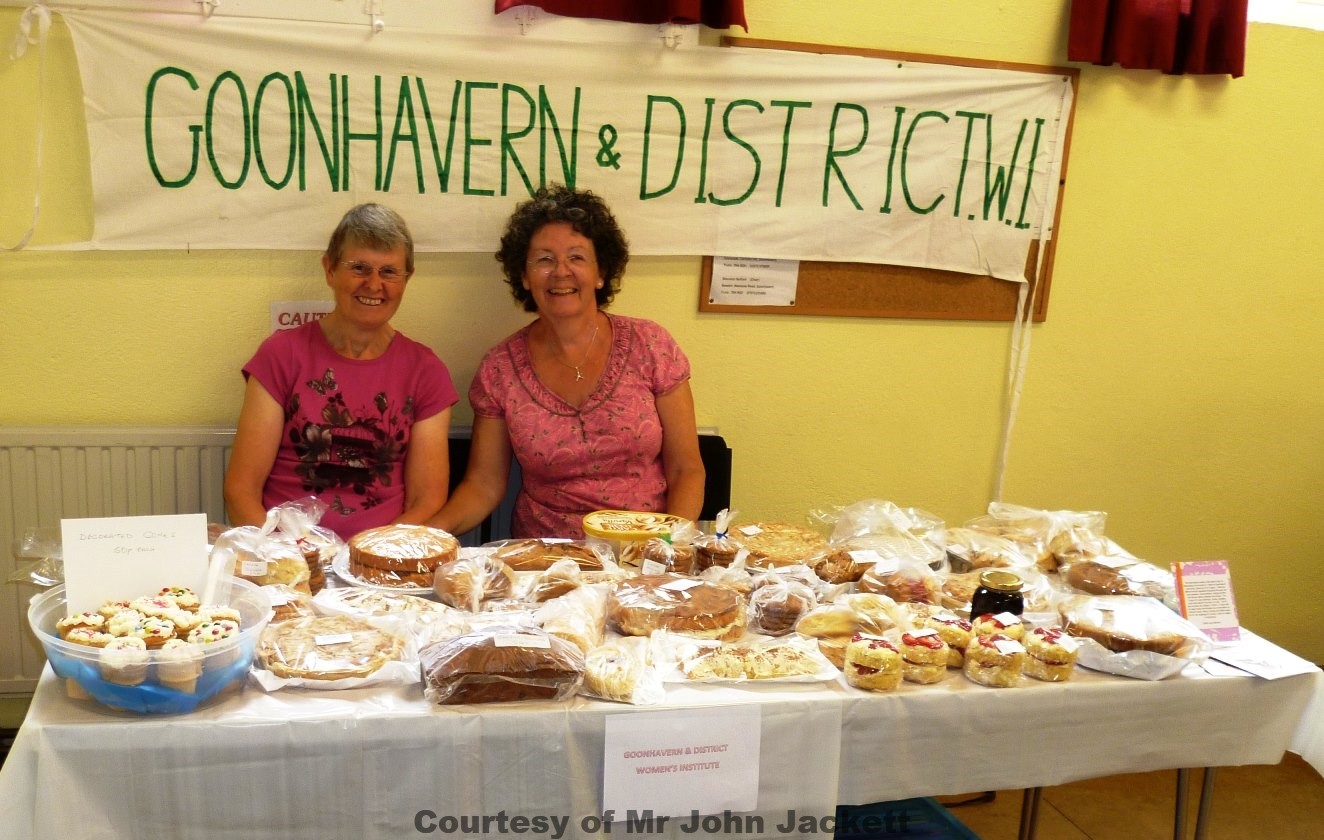 Goonhavern & District W.I. stall at Goonhavern Fete 60th Anniversary 160814 