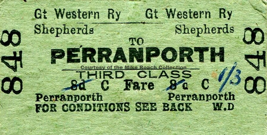 Shepherds - Perranporth Ticket