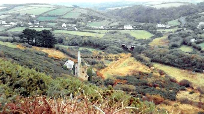 Perranwell Viaduct with New Chiverton Engine House - Circa 1970