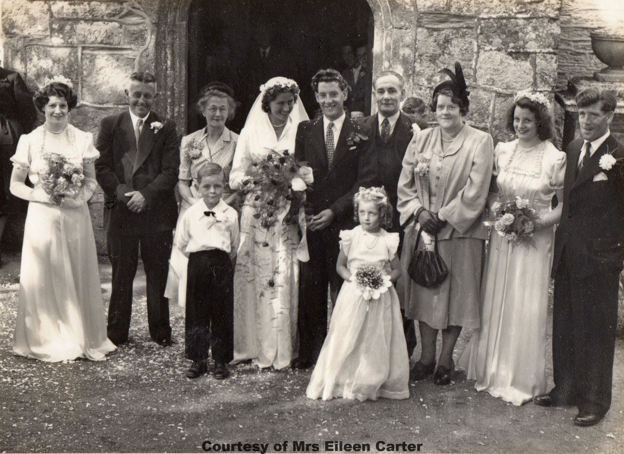 Wedding Eileen Duggin & Dennis Carter 13 Sep 1952